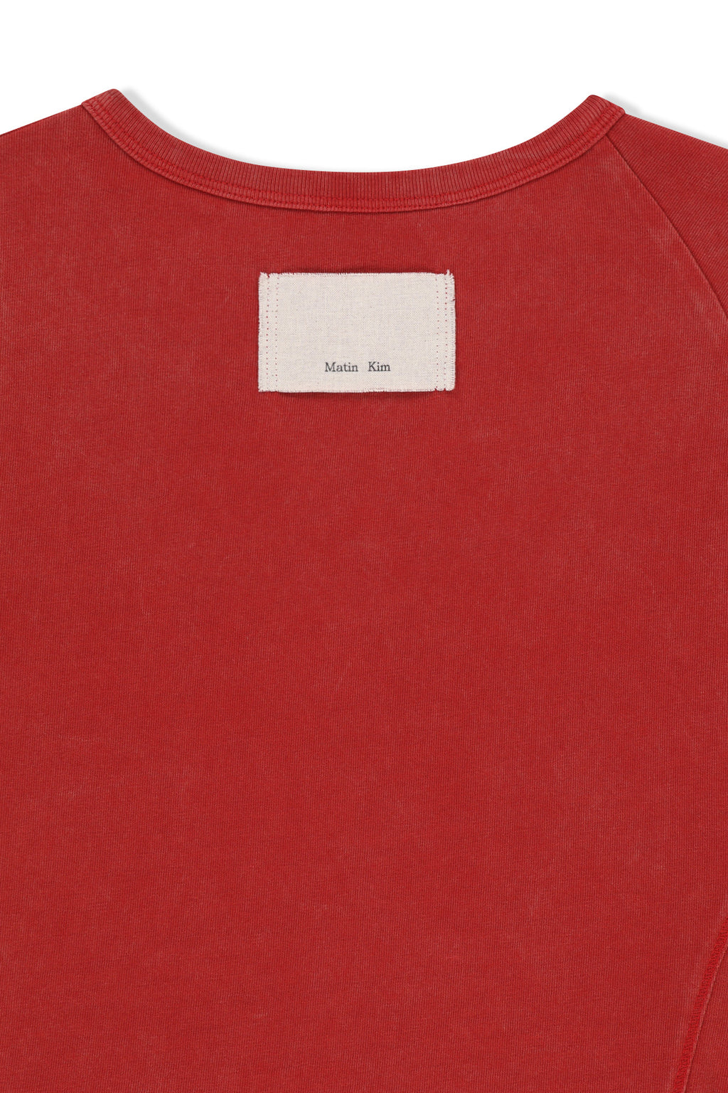 Matin Kim - Curved Cut Slim Top (Red) product image 6 | TRAB K-Fashion Australia