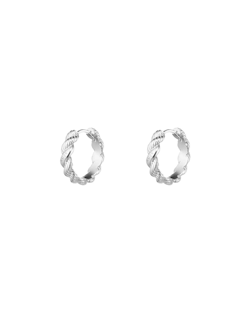 Numbering - Rope Texture Hoop Earrings #6104 product image 9 | TRAB K-Fashion Australia
