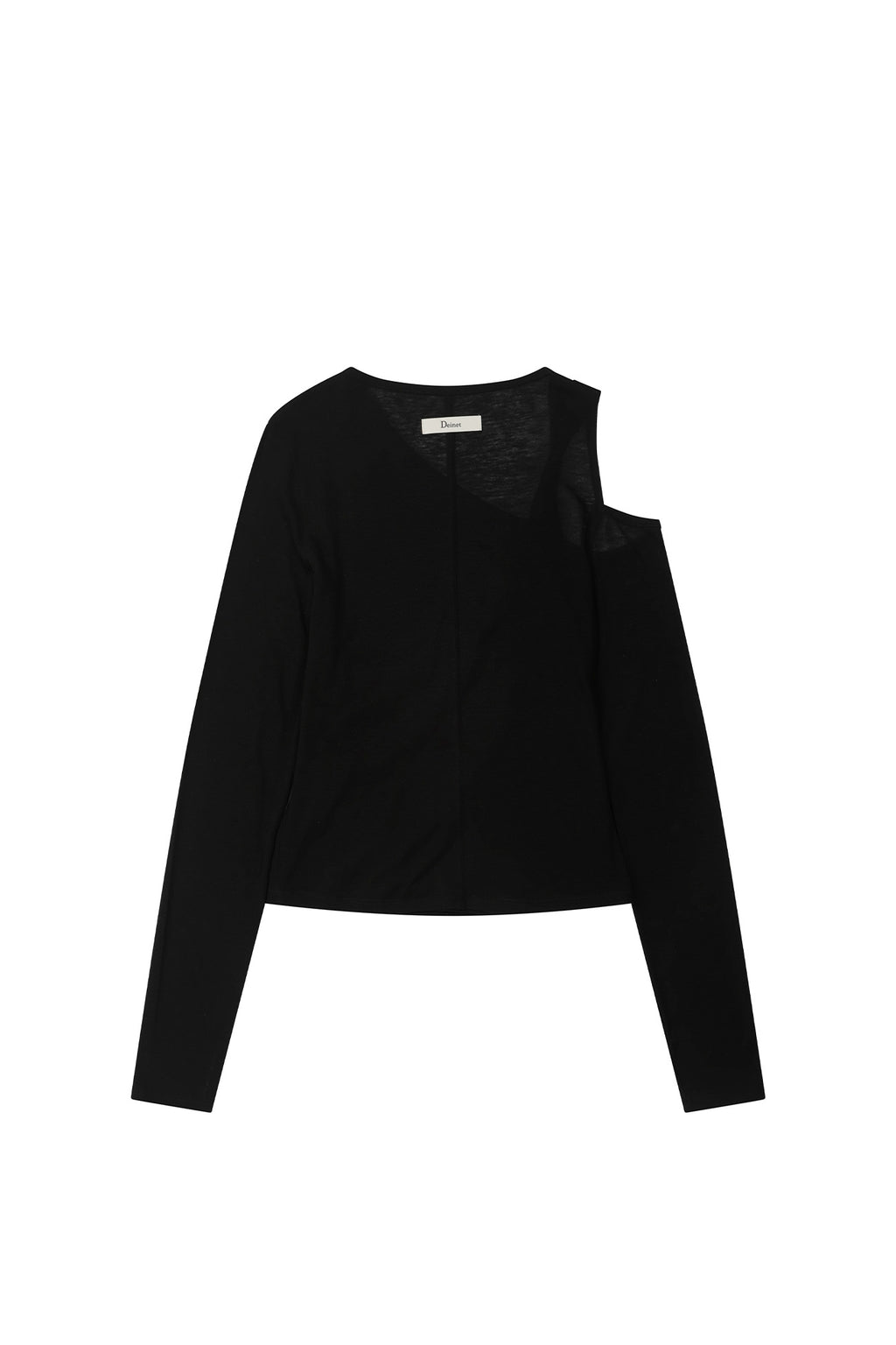 Deinet - One Shoulder Draped Asymmetric Top (Black) product image 10 | TRAB K-Fashion Australia