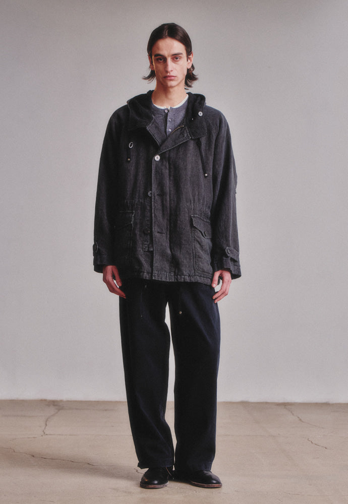 Art if acts - Linen Military Parka (Black) product image 5 | TRAB K-Fashion Australia
