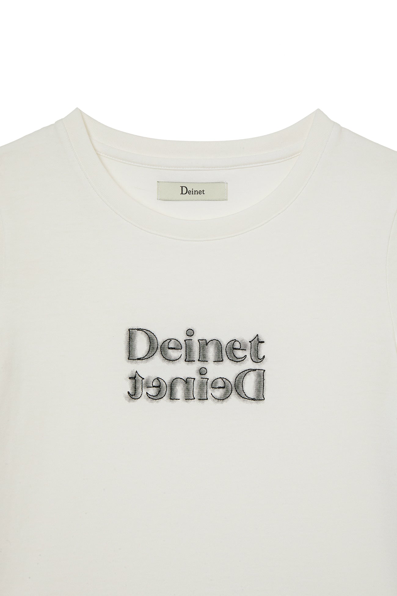 Deinet - Brushed Stitch Point Petit T-Shirt (White) product image 3 | TRAB K-Fashion Australia