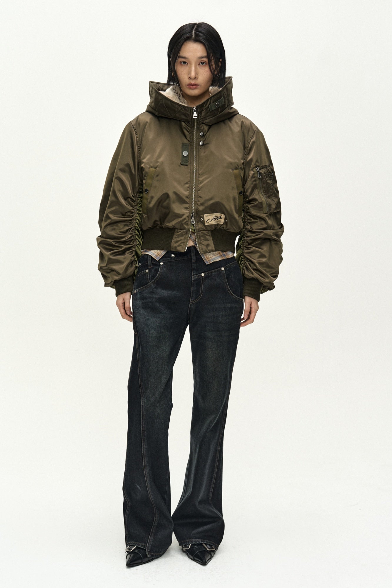 Andersson Bell - Twist Fold Coated Jeans (dark Blue) (Dark Blue) product image 7 | TRAB K-Fashion Australia