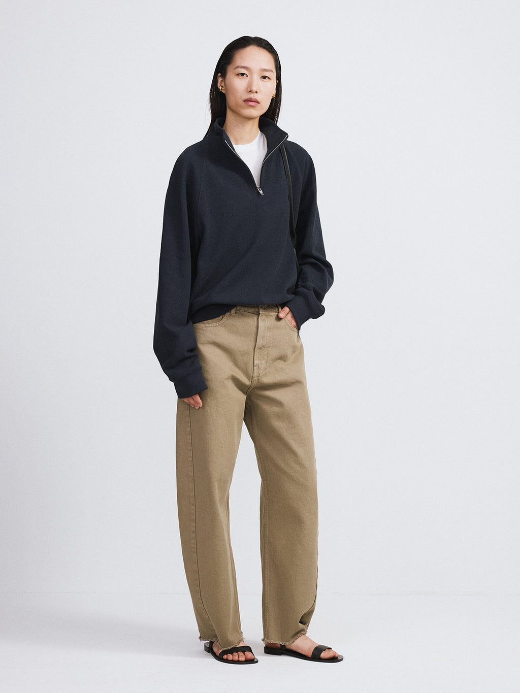 Recto - Washed Curved Denim (Beige Khaki) product image 3 | TRAB K-Fashion Australia
