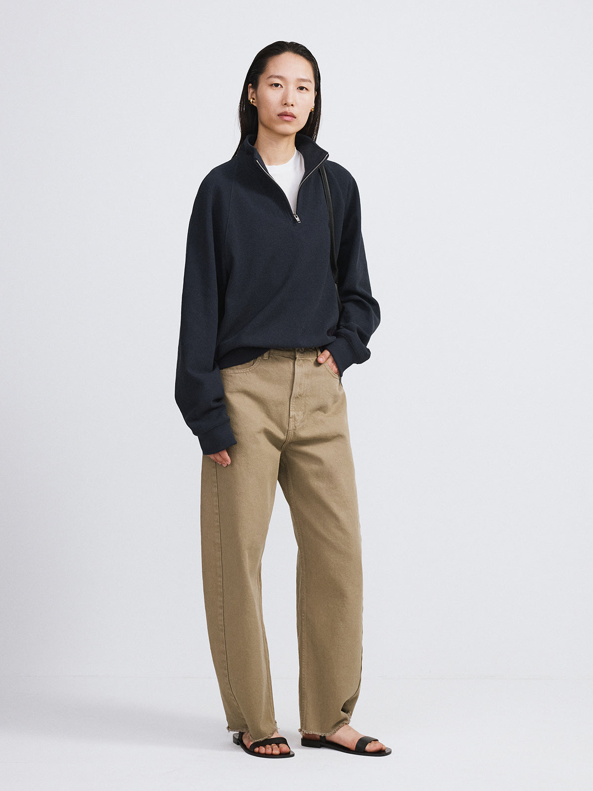 Recto - Washed Curved Denim (Beige Khaki) product image 3 | TRAB K-Fashion Australia