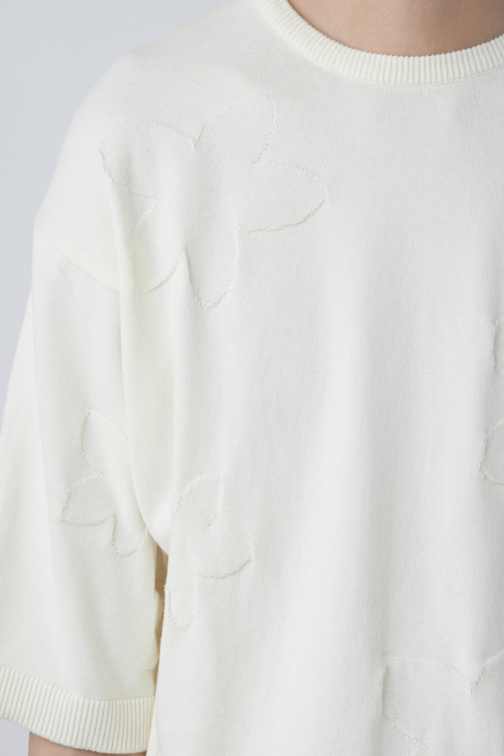 Hatchingroom - Floral Jacquard Knit V2 (Ivory) product image 12 | TRAB K-Fashion Australia