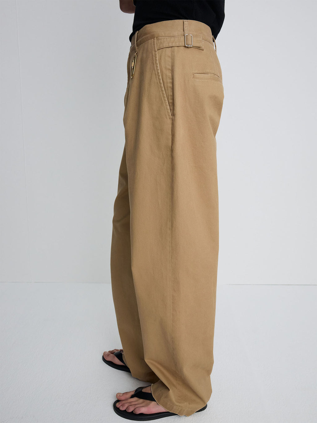 Tonywack - Wide Tapered Adjustable Chino (Beige) product image 4 | TRAB K-Fashion Australia