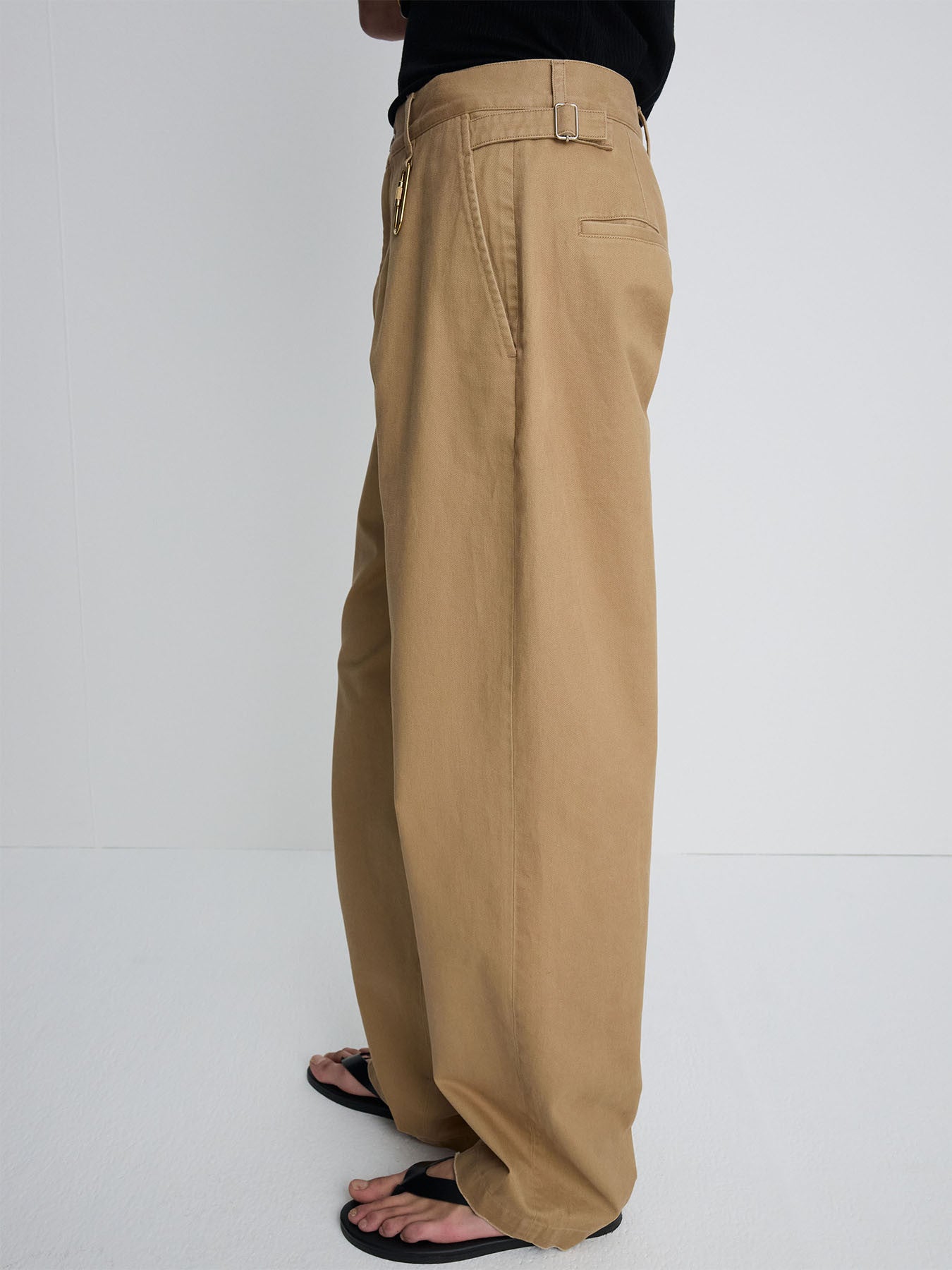 Tonywack - Wide Tapered Adjustable Chino (Beige) product image 4 | TRAB K-Fashion Australia