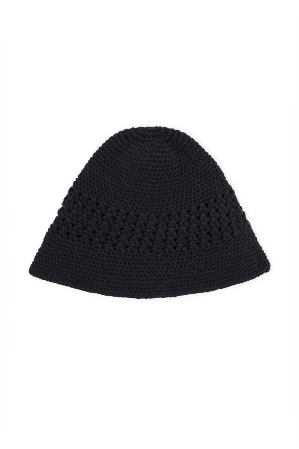 Matin Kim - Crochet Cotton Bucket Hat (Black) product image 2 | TRAB K-Fashion Australia