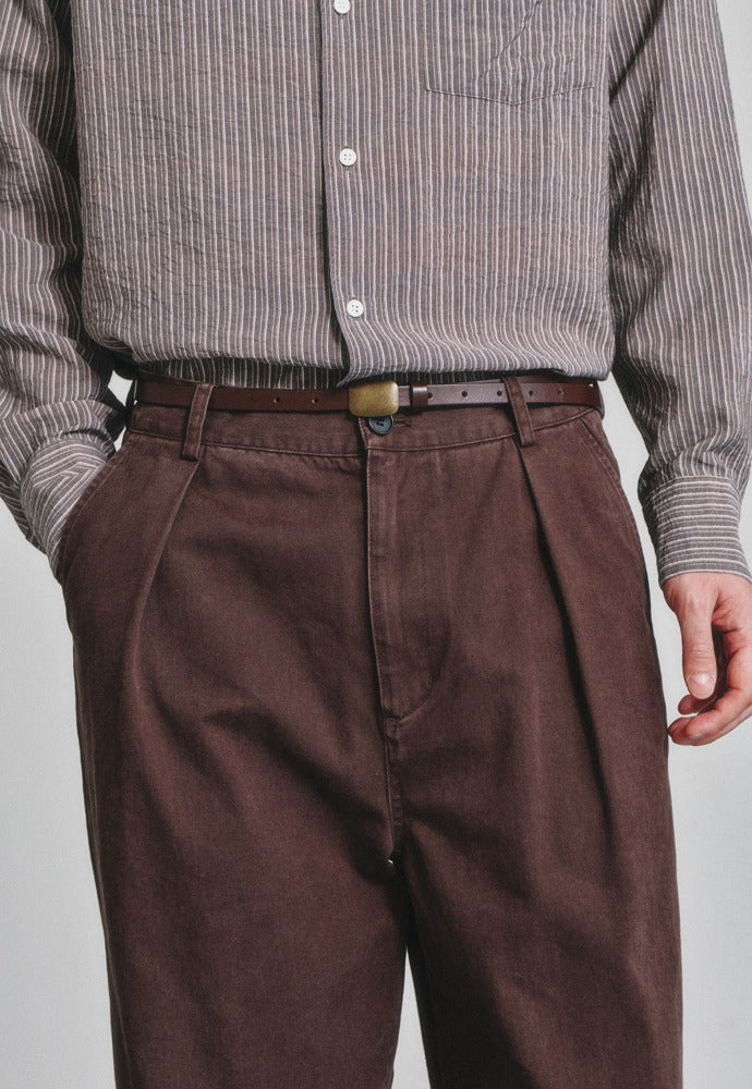 Art if acts - Plain Leather Belt (Espresso) product image 1 | TRAB K-Fashion Australia