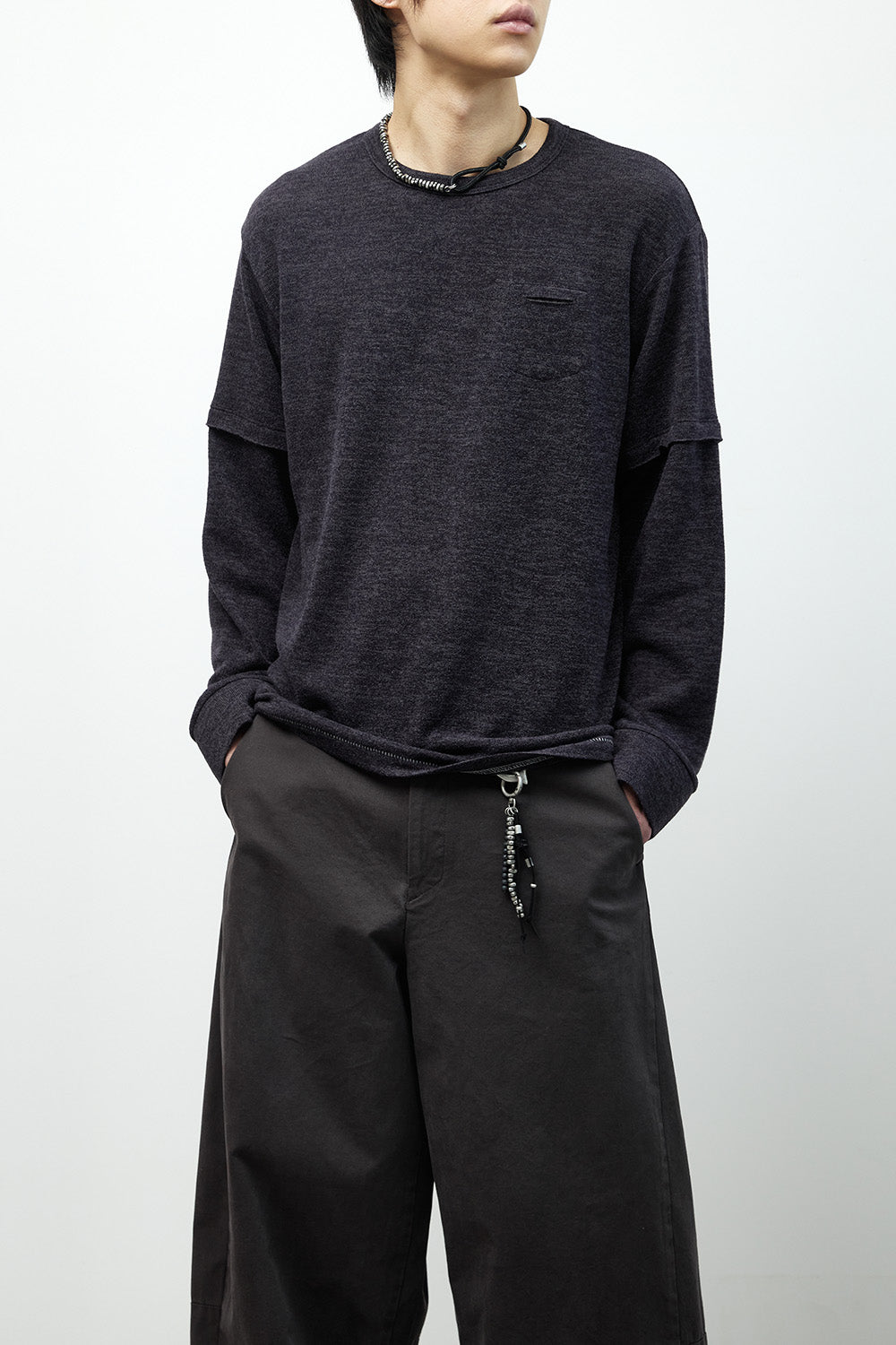 Hatchingroom - Layer Cuffs Tee Dark (Purple) product image 11 | TRAB K-Fashion Australia