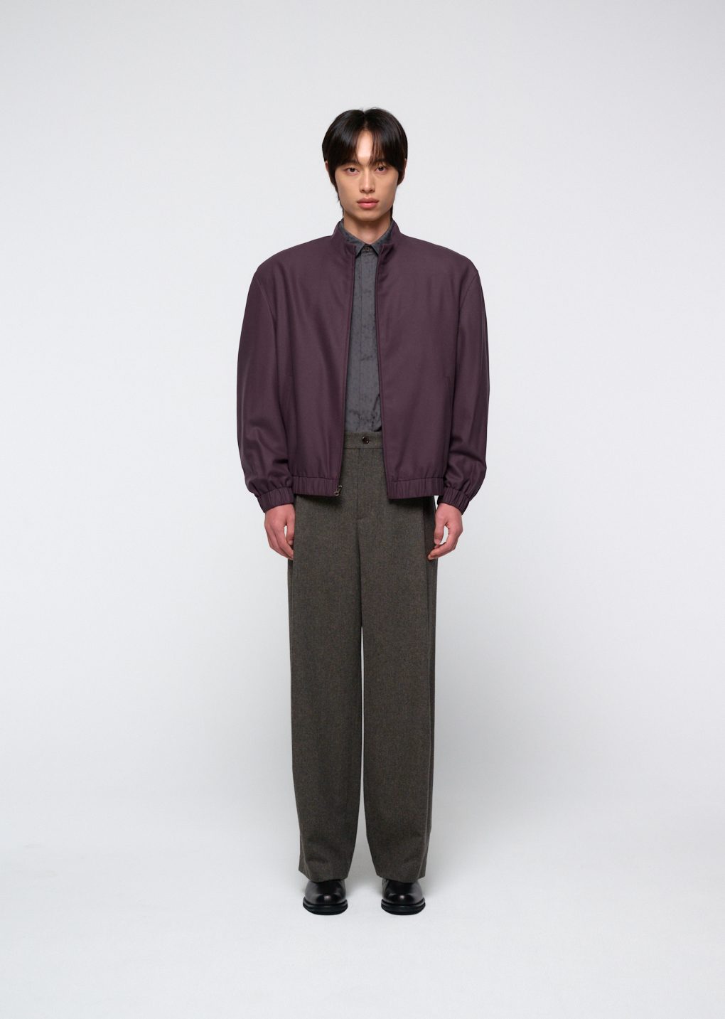 Amomento - Wool banding blouson (Burgundy) product image 25 | TRAB K-Fashion Australia