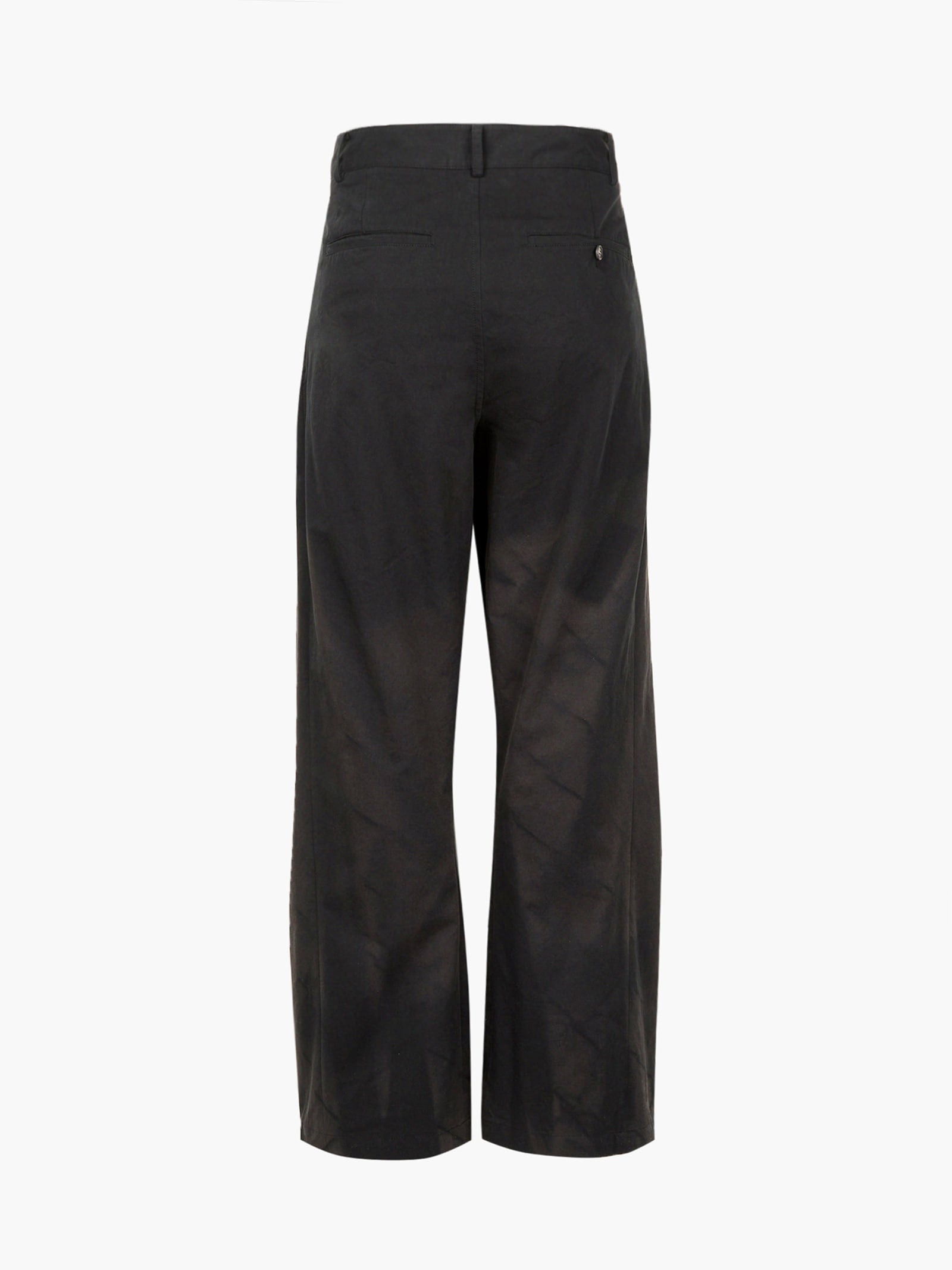 Jiyong Kim - Sun-Bleached Flap Detailed Trousers (Black) product image 11 | TRAB K-Fashion Australia