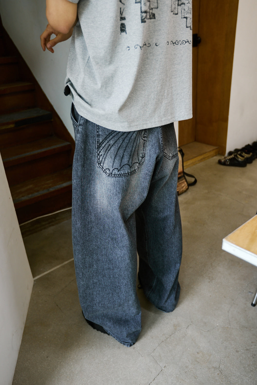 Hatchingroom - Curve Jeans Dragon Wing Ash (Grey) product image 17 | TRAB K-Fashion Australia