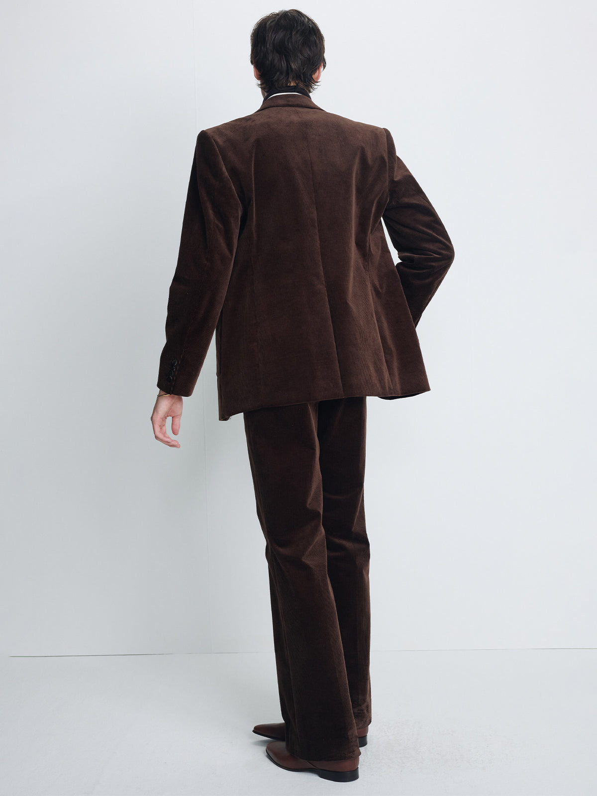 Tonywack - Corduroy Single-Breasted Tailored Jacket (Deep Brown) product image 4 | TRAB K-Fashion Australia