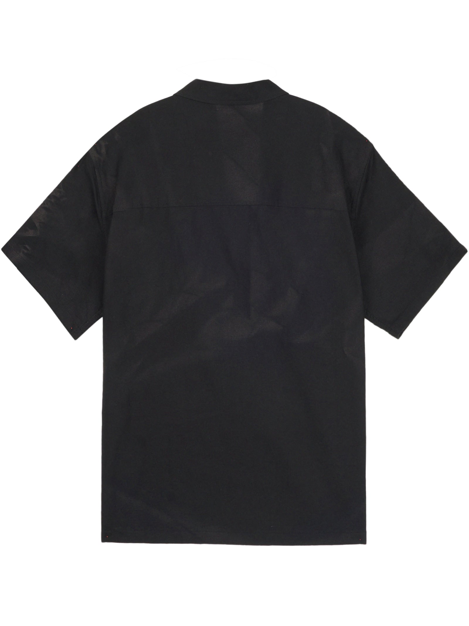 Jiyong Kim - Sun-Bleached Tailored Collar Half Sleeve Shirt (Black) product image 8 | TRAB K-Fashion Australia