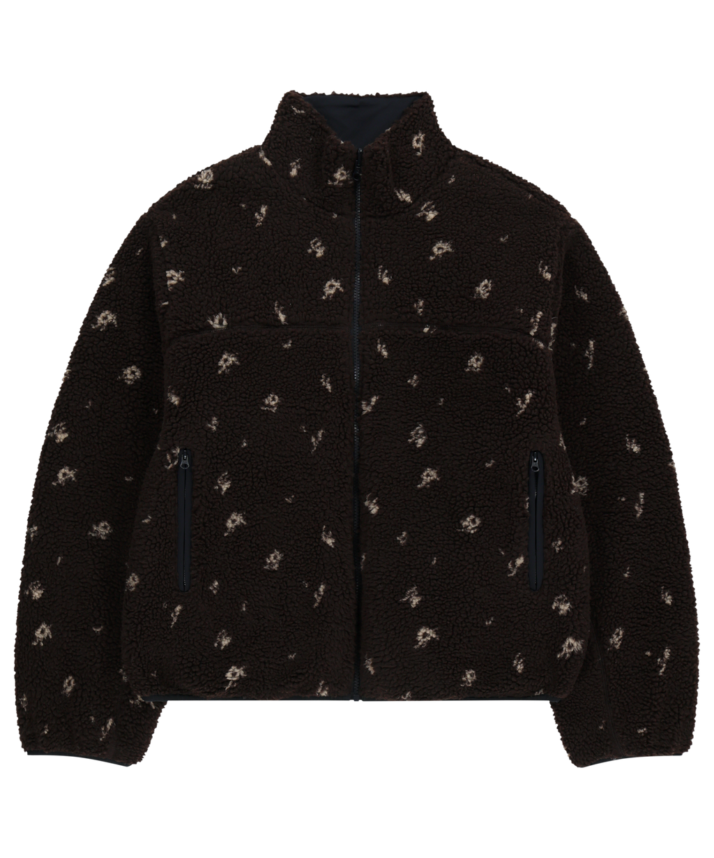 Coyseio - Petal Reversible Fleece Jacket (Brown) product image 1 | TRAB K-Fashion Australia