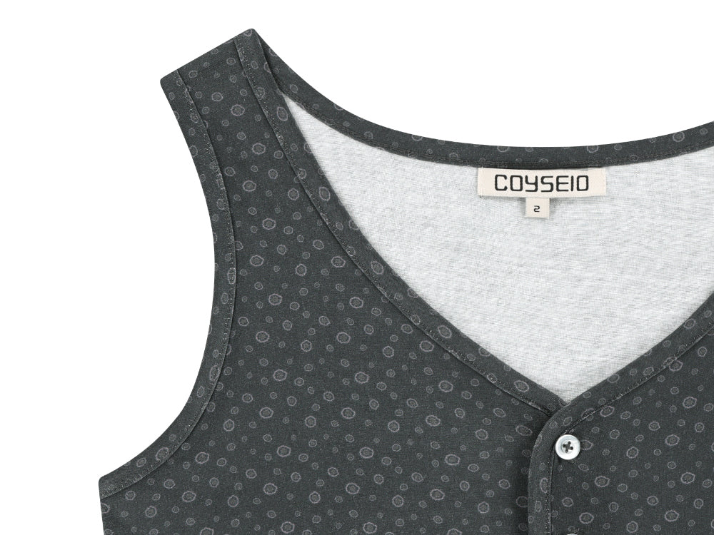 Coyseio - Dudu Ruffle Sleeveless (Charcoal) product image 13 | TRAB K-Fashion Australia