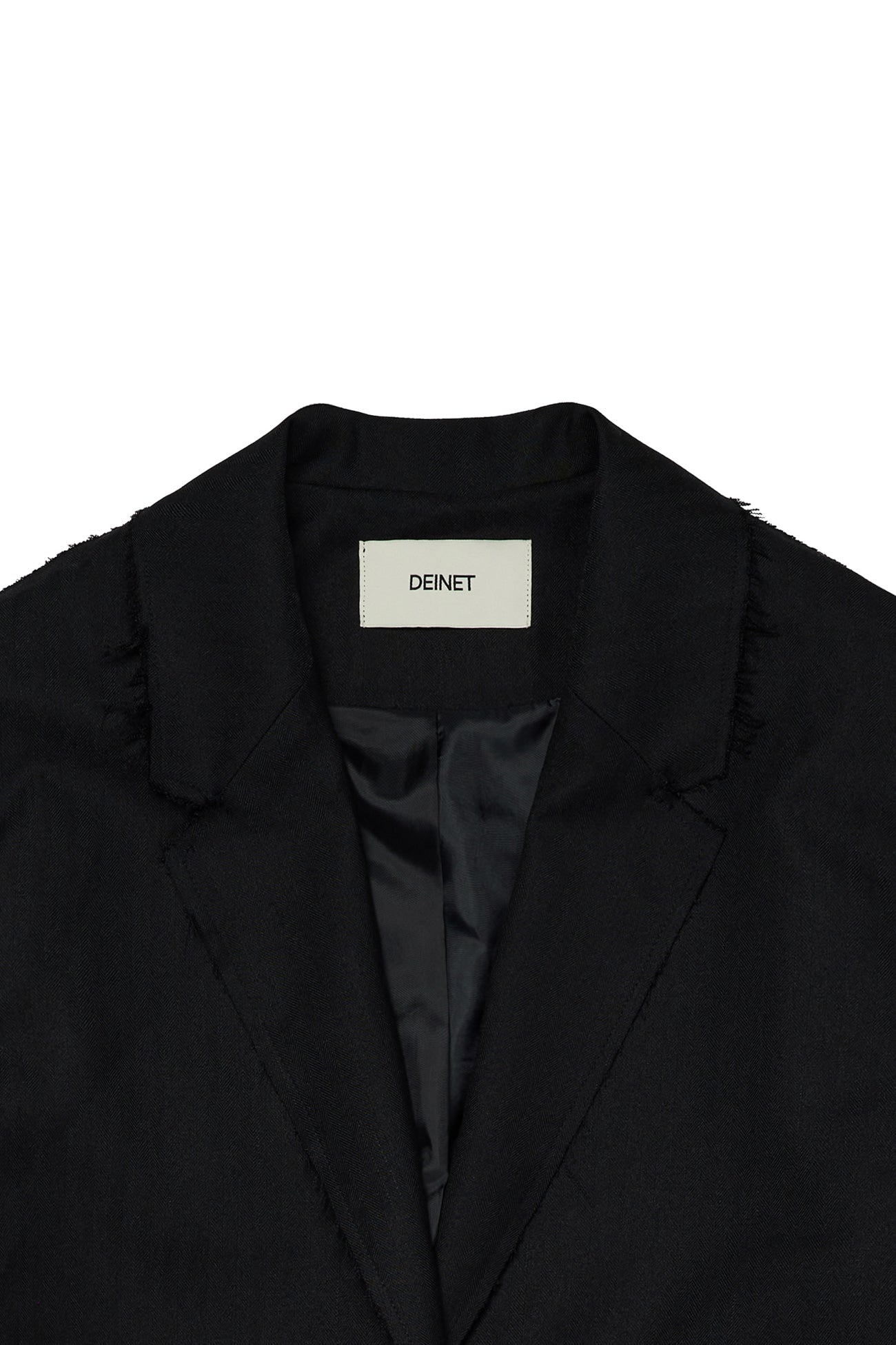 Deinet - Deinet Rough Cut Detail Blazer (Black) product image 14 | TRAB K-Fashion Australia