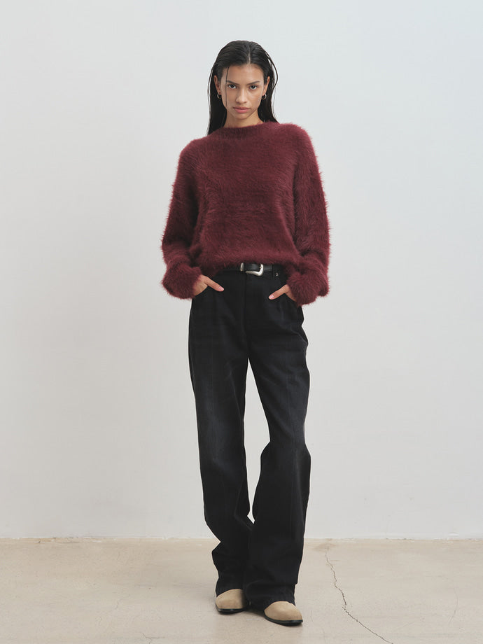 Tonywack - Flared-Leg Denim Jeans (Faded Black) product image 1 | TRAB K-Fashion Australia