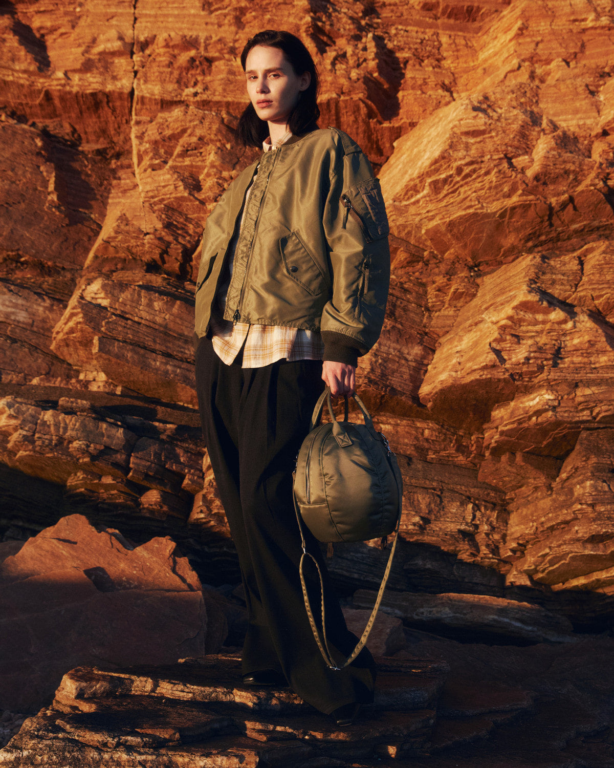 Eastlogue - Holiday Shirts (Beige & Blue Check) product image 2 | TRAB K-Fashion Australia