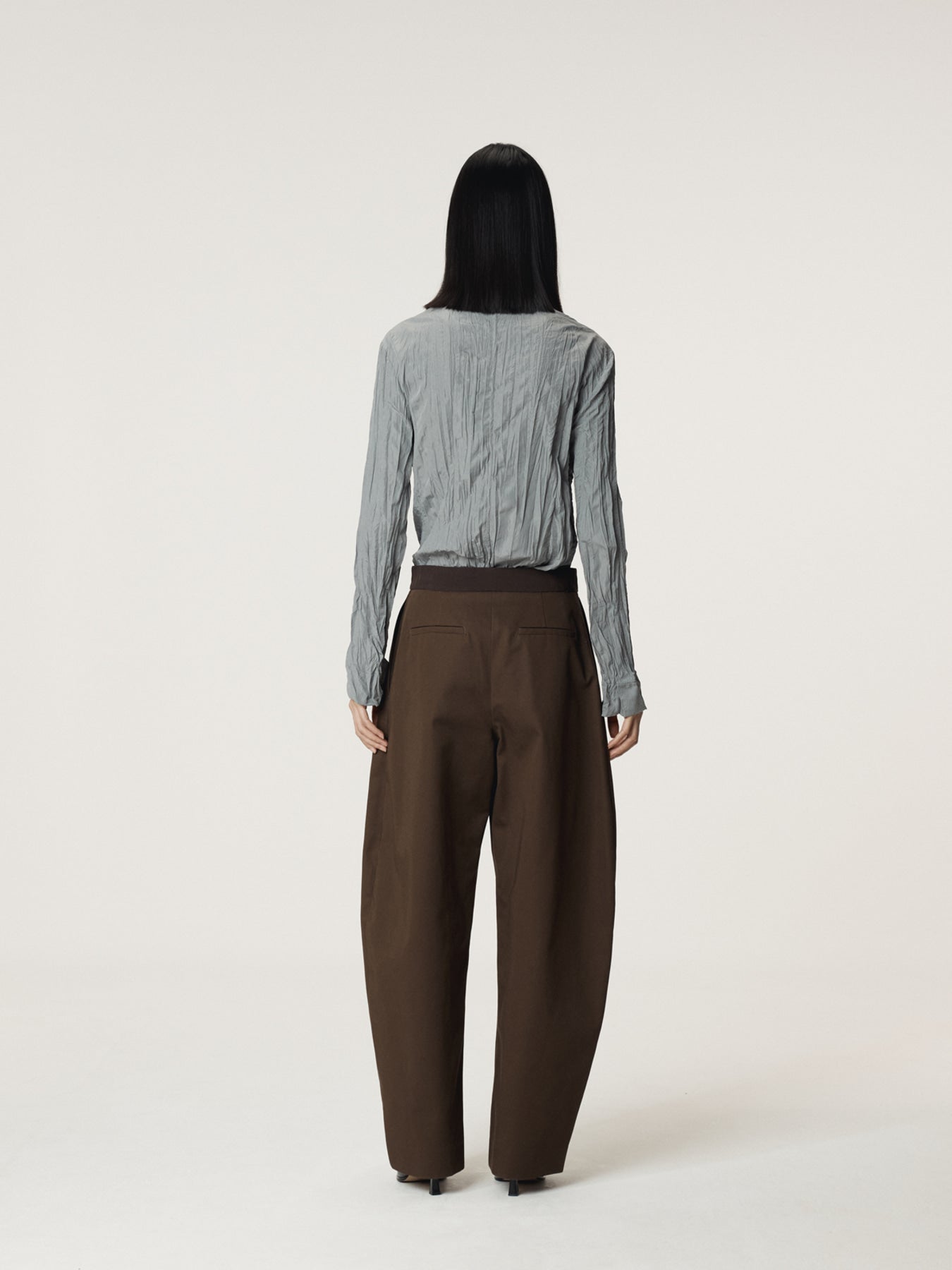 Recto - Whole Crease Blouse (Stone Grey) product image 4 | TRAB K-Fashion Australia