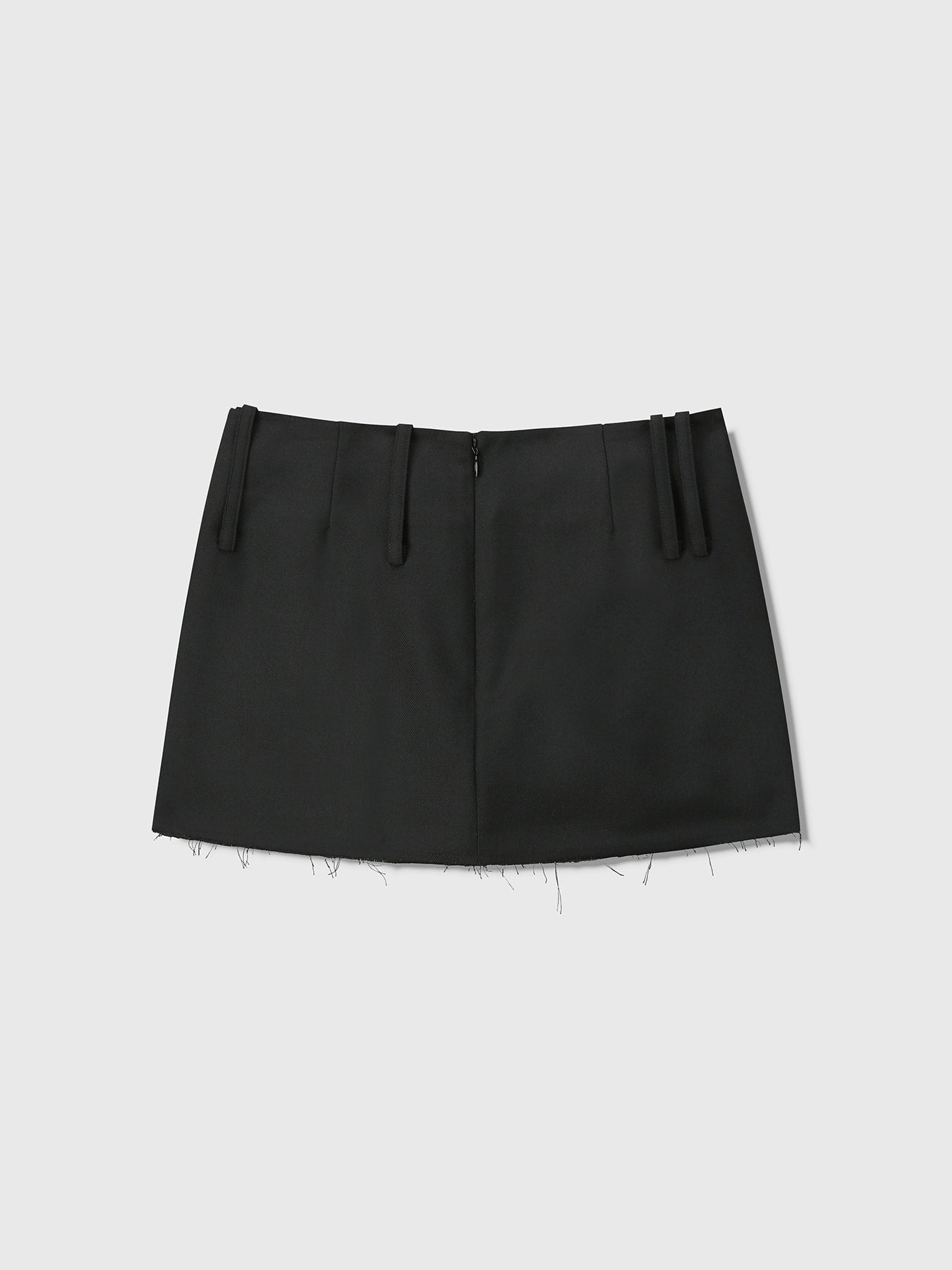 Tonywack - Distressed Wool Mini-Skirt (Black) product image 7 | TRAB K-Fashion Australia