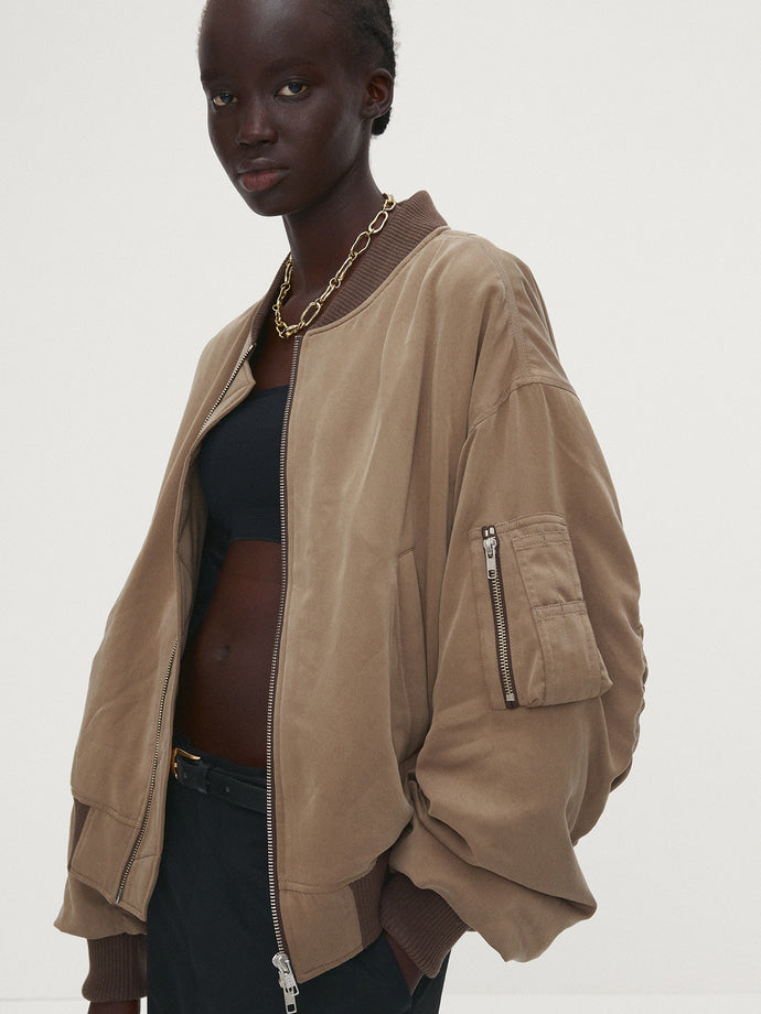 Tonywack - Rayon Twill Bomber Jacket (Sage) product image 4 | TRAB K-Fashion Australia