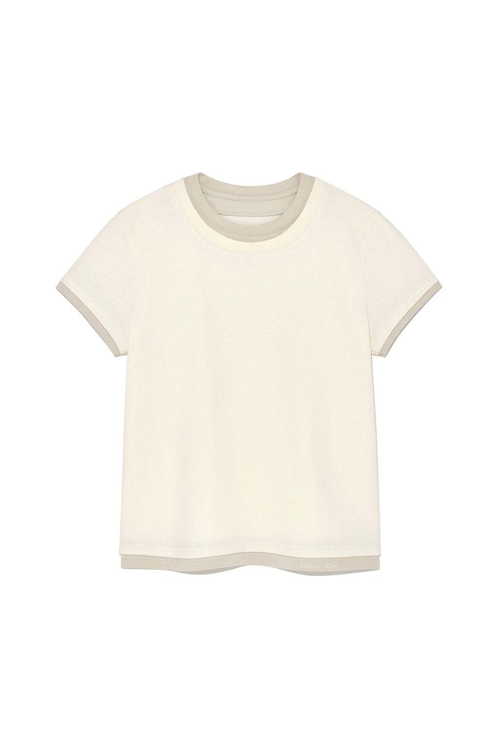 Matin Kim - Color Point Layered Top (Ivory) product image 1 | TRAB K-Fashion Australia