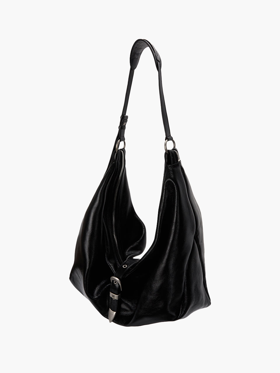 Marge Sherwood - Belted Hobo (Black Glossy Plain) product image 3 | TRAB K-Fashion Australia