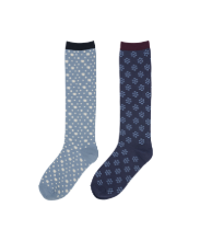 Coyseio - Dual Pattern Socks (Multi) product image 1 | TRAB K-Fashion Australia