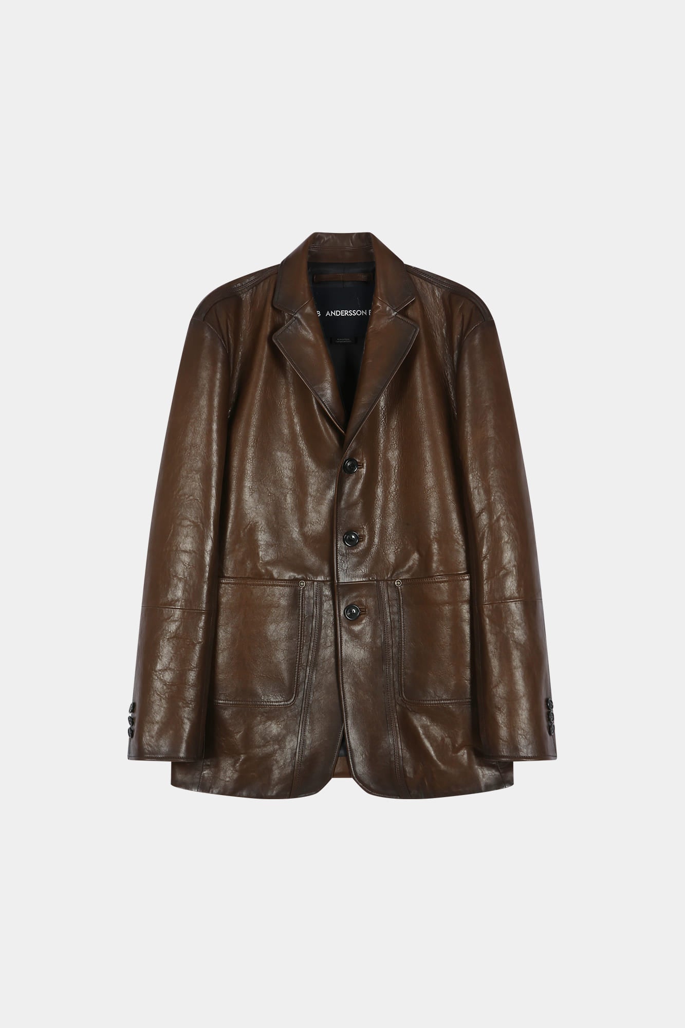 Andersson Bell - Unisex Soho Leather Jacket (brown) (Brown) product image 12 | TRAB K-Fashion Australia