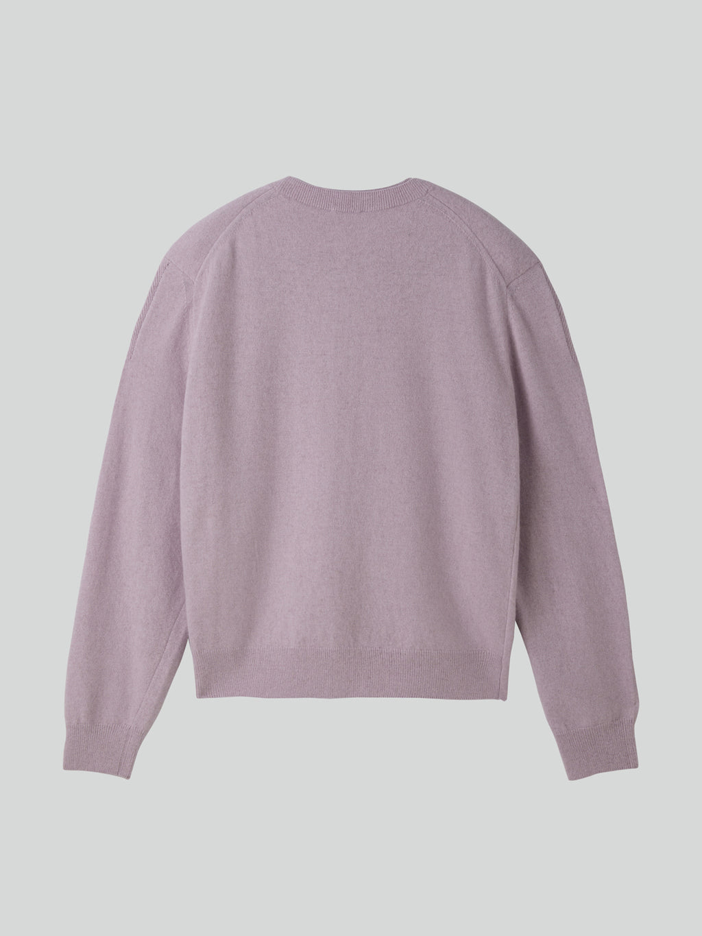 Recto - Crew Neck Layered Cardigan Knit Top (Lavender) product image 9 | TRAB K-Fashion Australia
