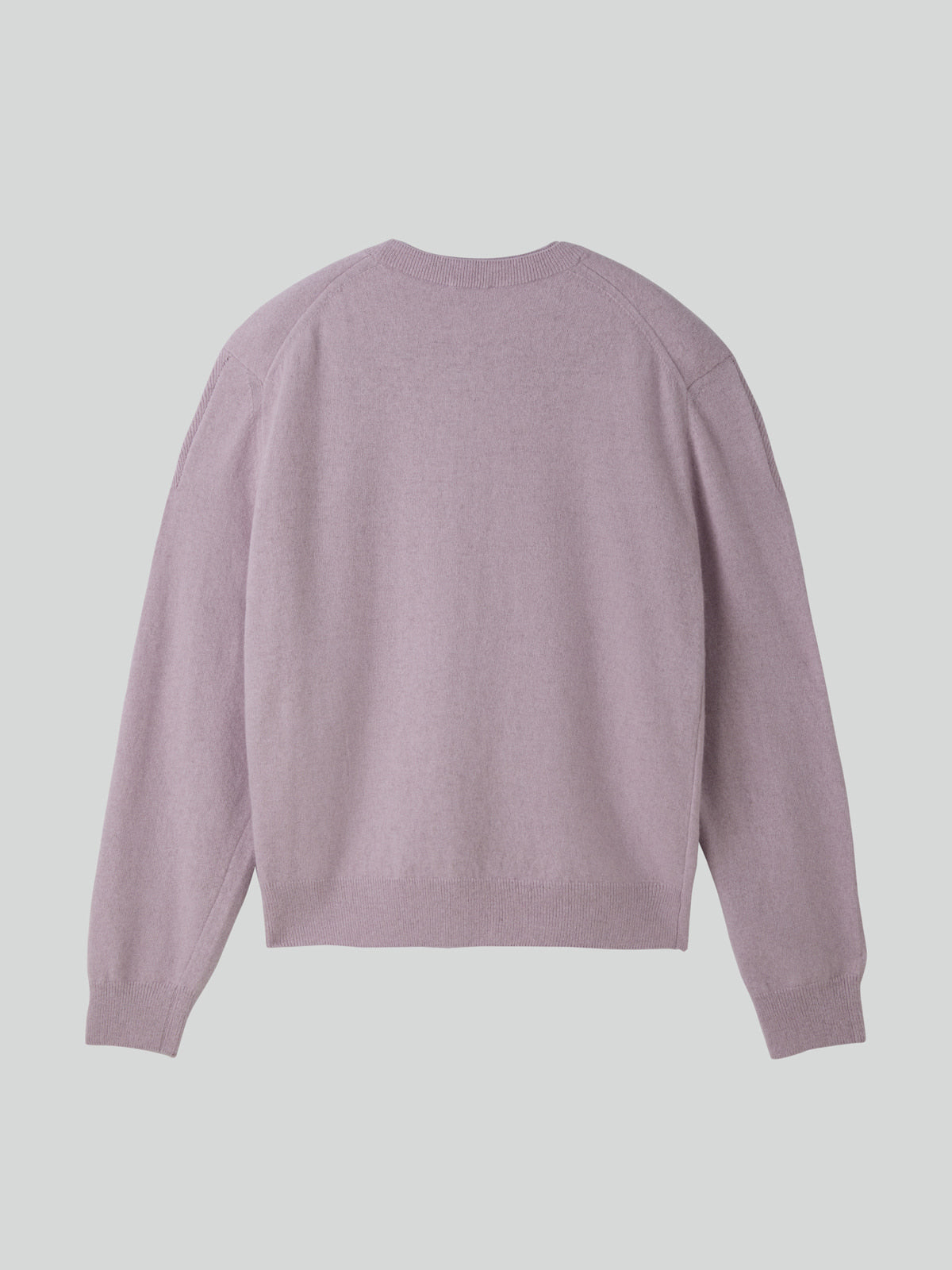 Recto - Crew Neck Layered Cardigan Knit Top (Lavender) product image 9 | TRAB K-Fashion Australia