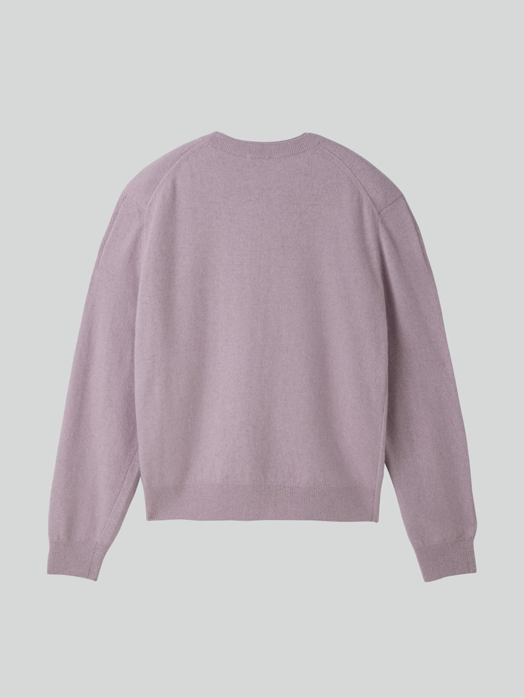 Recto - Crew Neck Layered Cardigan Knit Top (Lavender) product image 9 | TRAB K-Fashion Australia