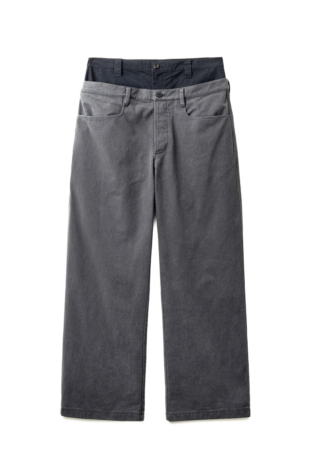 Hatchingroom - Double Waist Pants (Charcoal) product image 1 | TRAB K-Fashion Australia