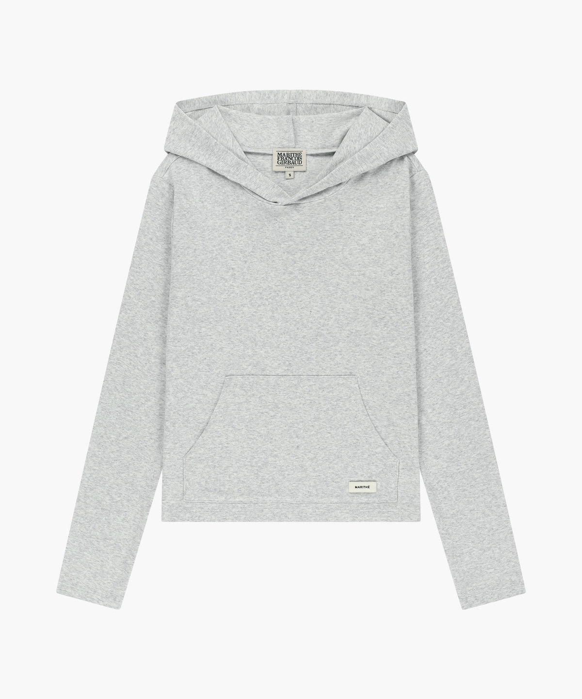 Marithe & Francois Girbaud - Basic Hoodie Long Sleeve (Light Heather Gray) product image 5 | TRAB K-Fashion Australia