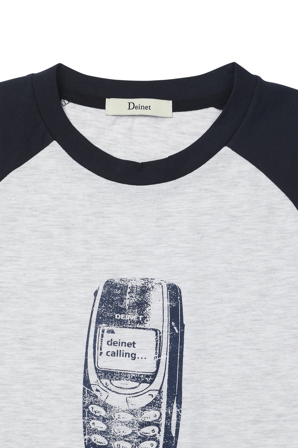 Deinet - Raglan Slim T-Shirt (Melange White) product image 11 | TRAB K-Fashion Australia