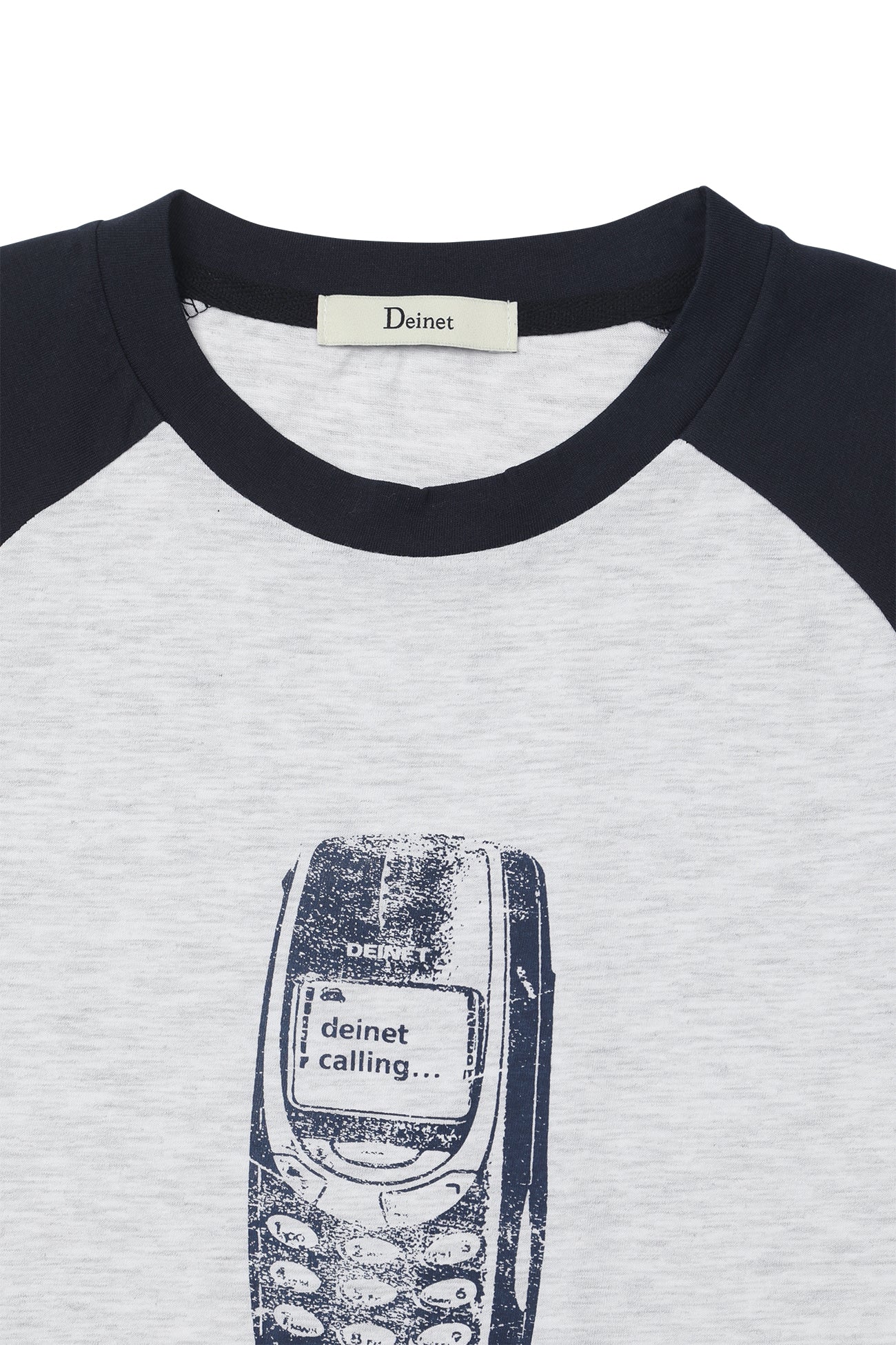 Deinet - Raglan Slim T-Shirt (Melange White) product image 11 | TRAB K-Fashion Australia