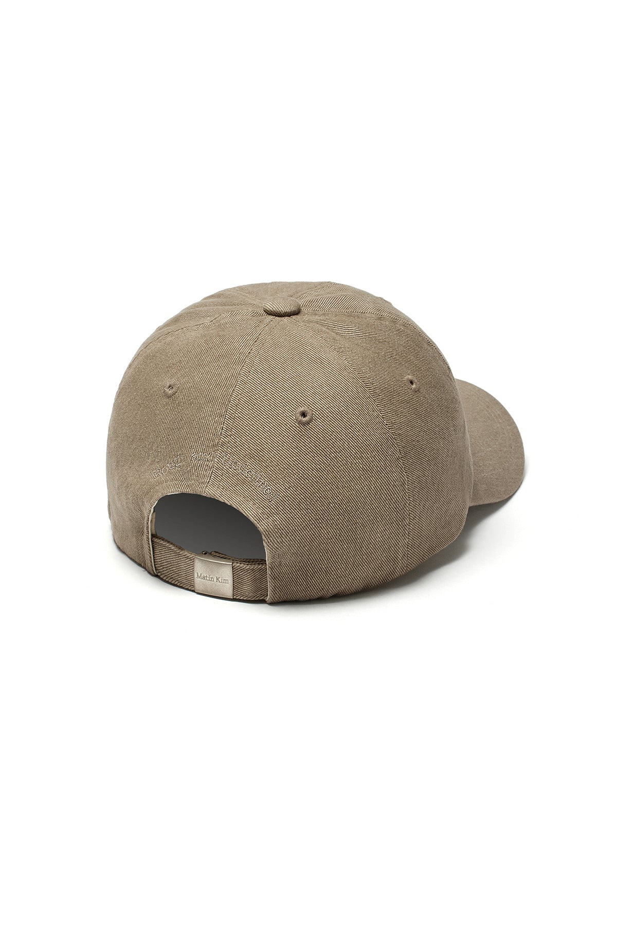 Matin Kim - Matin Logo Washed Ball Cap (Beige) product image 4 | TRAB K-Fashion Australia