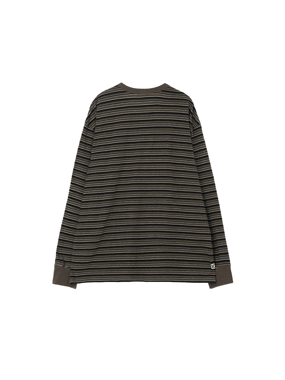 Kijun - Fresh Border Long Sleeve Tee (Brown) product image 7 | TRAB K-Fashion Australia