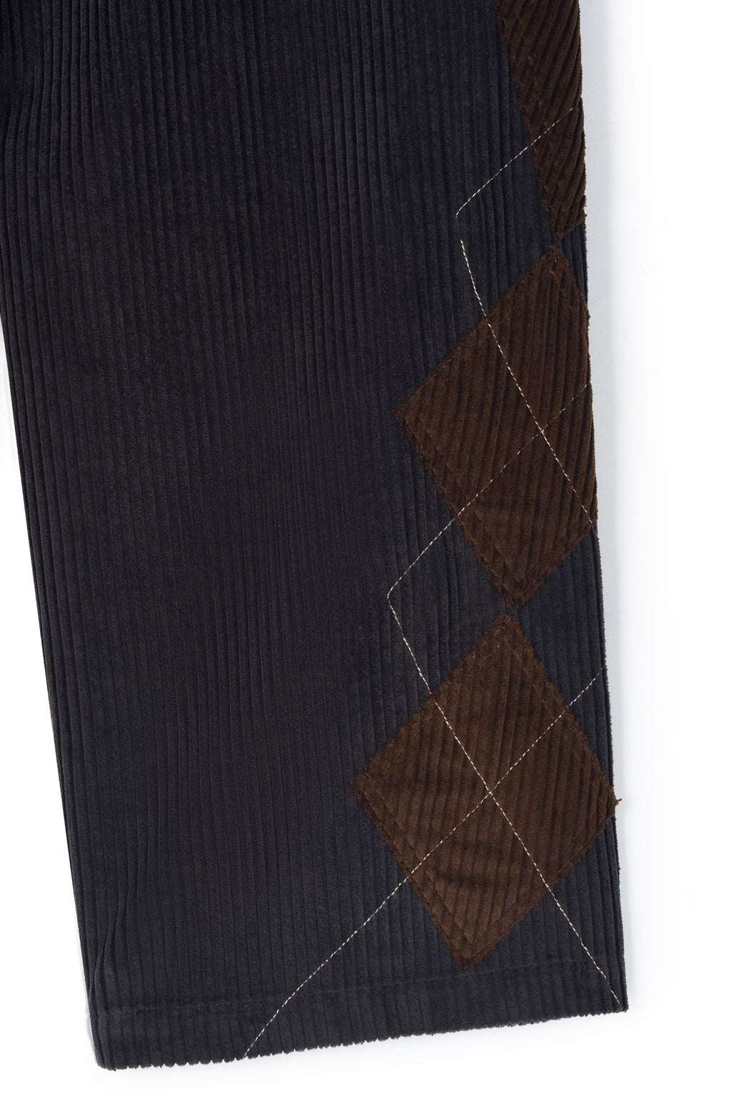 Ioedle - Argyle Kite Stem Corduroy Pants (Charcoal) product image 7 | TRAB K-Fashion Australia
