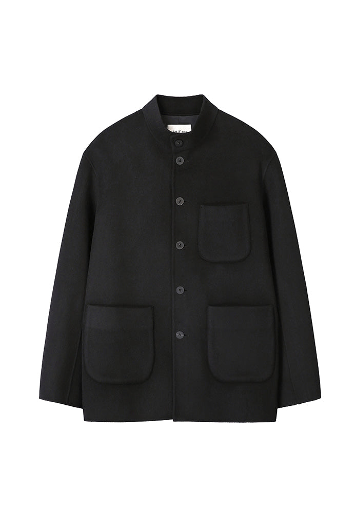 Art if acts - Handmade High Collar Coat (Black) product image 7 | TRAB K-Fashion Australia