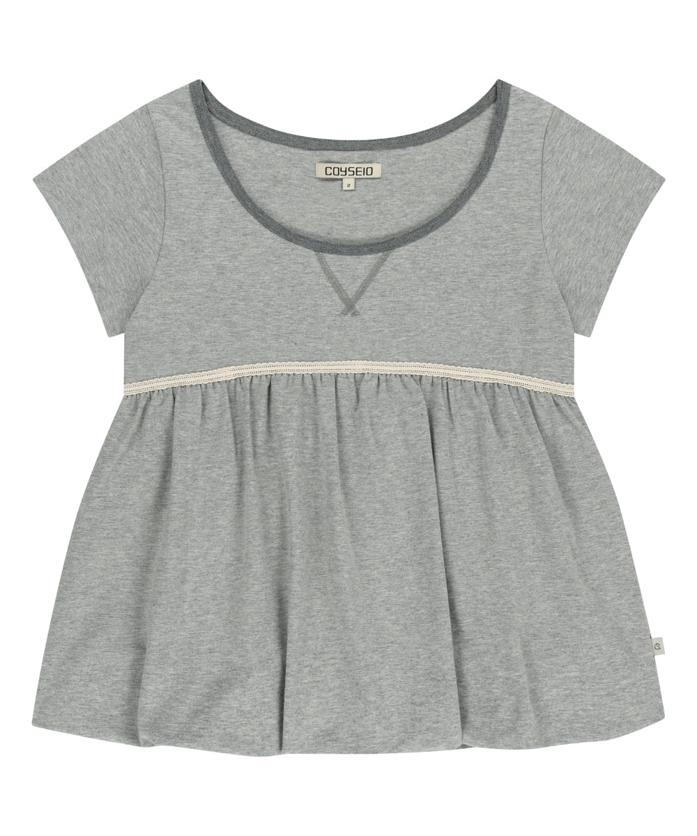 Coyseio - Lace Balloon T-Shirt (Melange Grey) product image 12 | TRAB K-Fashion Australia