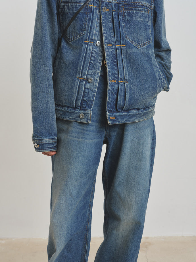 Tonywack - Denim Blouson Jacket (Mid Blue) product image 4 | TRAB K-Fashion Australia