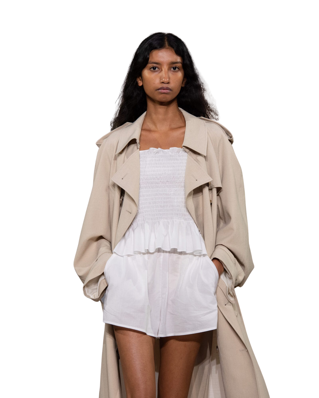 Kimhe Kim - Seersucker Smoked Top (White) product image 2 | TRAB K-Fashion Australia