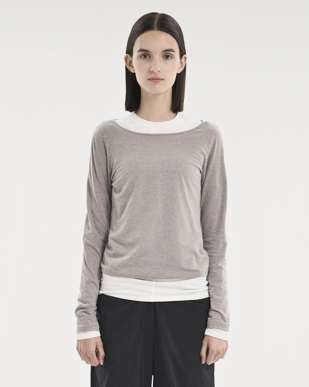 Brownyard - Scoopneck Long Sleeve (Beige) product image 1 | TRAB K-Fashion Australia