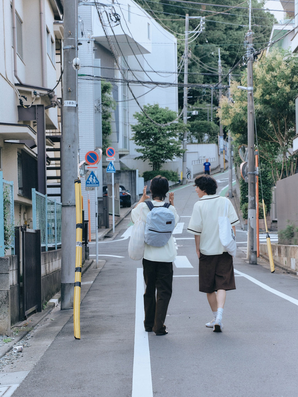 STU - Seersucker Baseball Shirt (Ivory) product image 9 | TRAB K-Fashion Australia