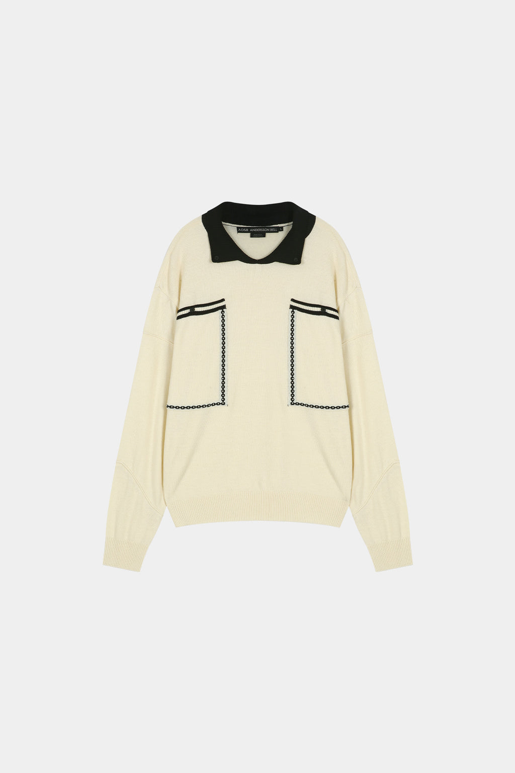 Andersson Bell - Big Pocket Polo Sweater (ecru) (Ecru) product image 9 | TRAB K-Fashion Australia