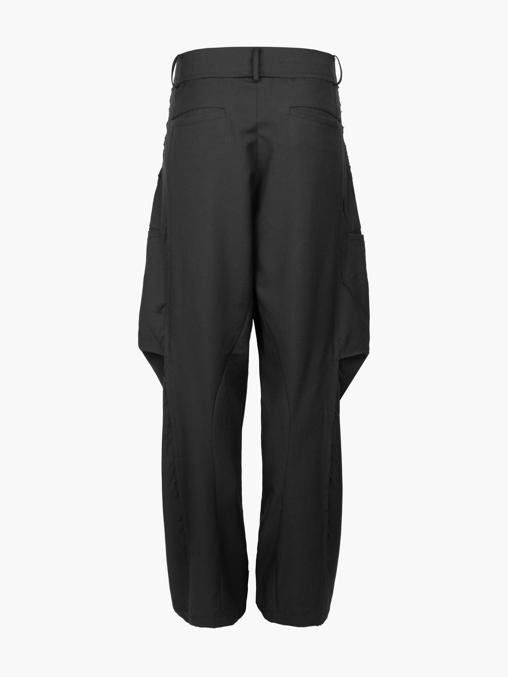 Jiyong Kim - Raw Edged 3D Pocket Trousers (Black) product image 9 | TRAB K-Fashion Australia