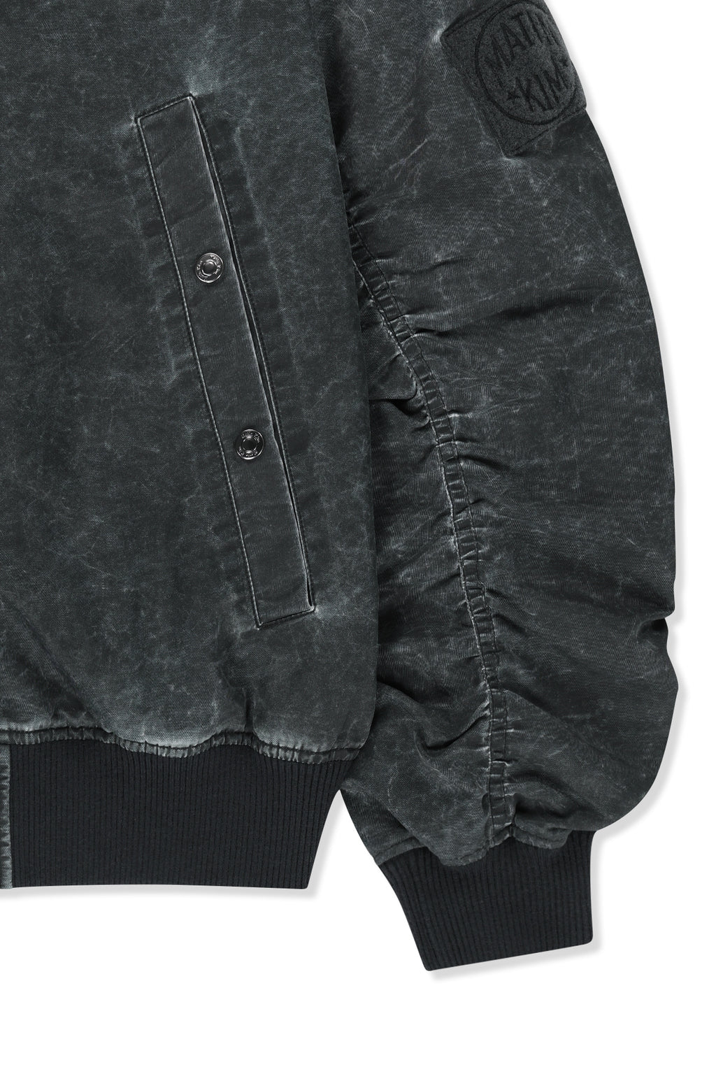 Matin Kim - Pigment Coated Back Logo Jumper (Charcoal) product image 5 | TRAB K-Fashion Australia